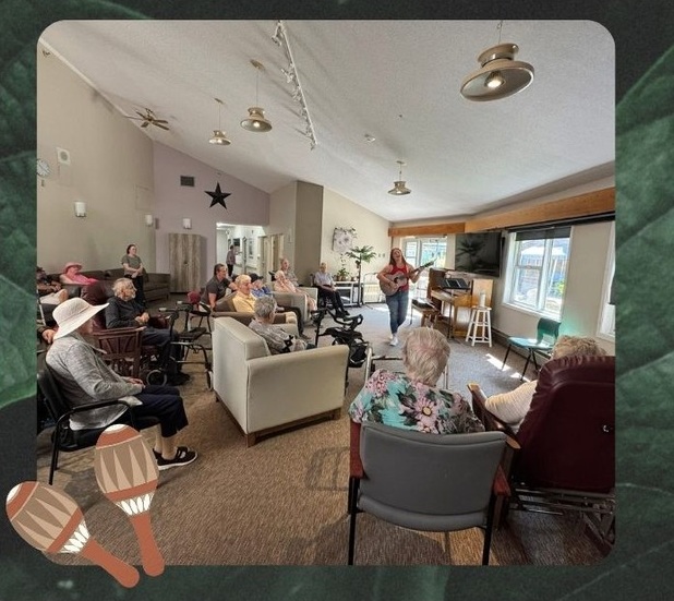 Group session in assisted living